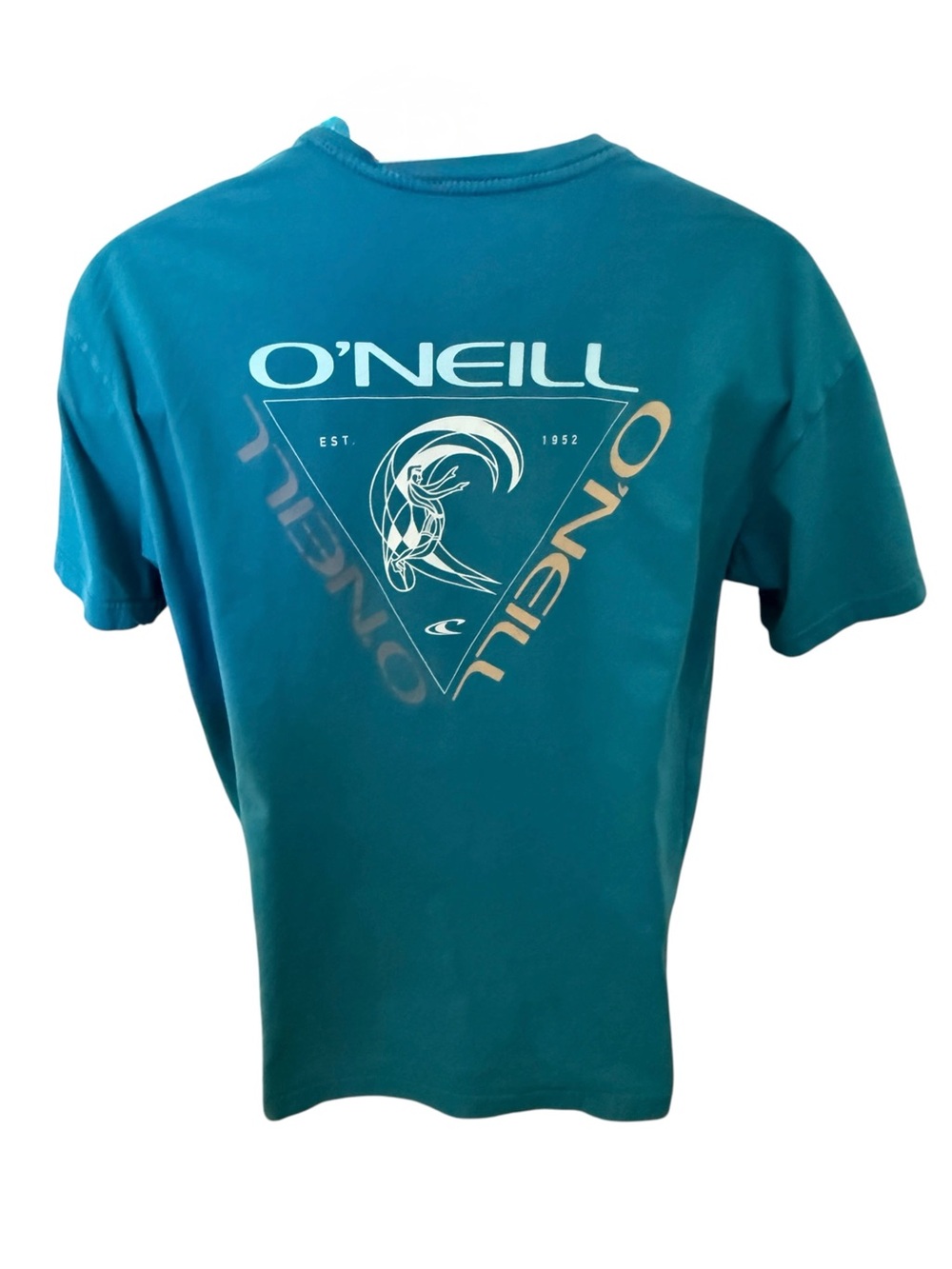 O'Neill Teal Short Sleeve Logo Graphic Tee Shirt Men XL